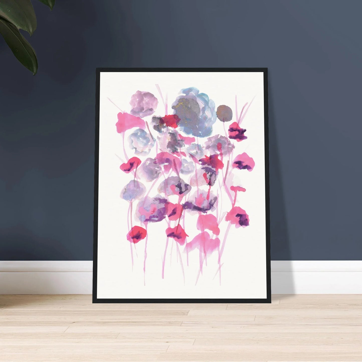 Affiche Encadrée Museum-Quality Matte Paper Wooden Framed Jardin des Ombrelles - Laure Leprince - Artiste Peintre