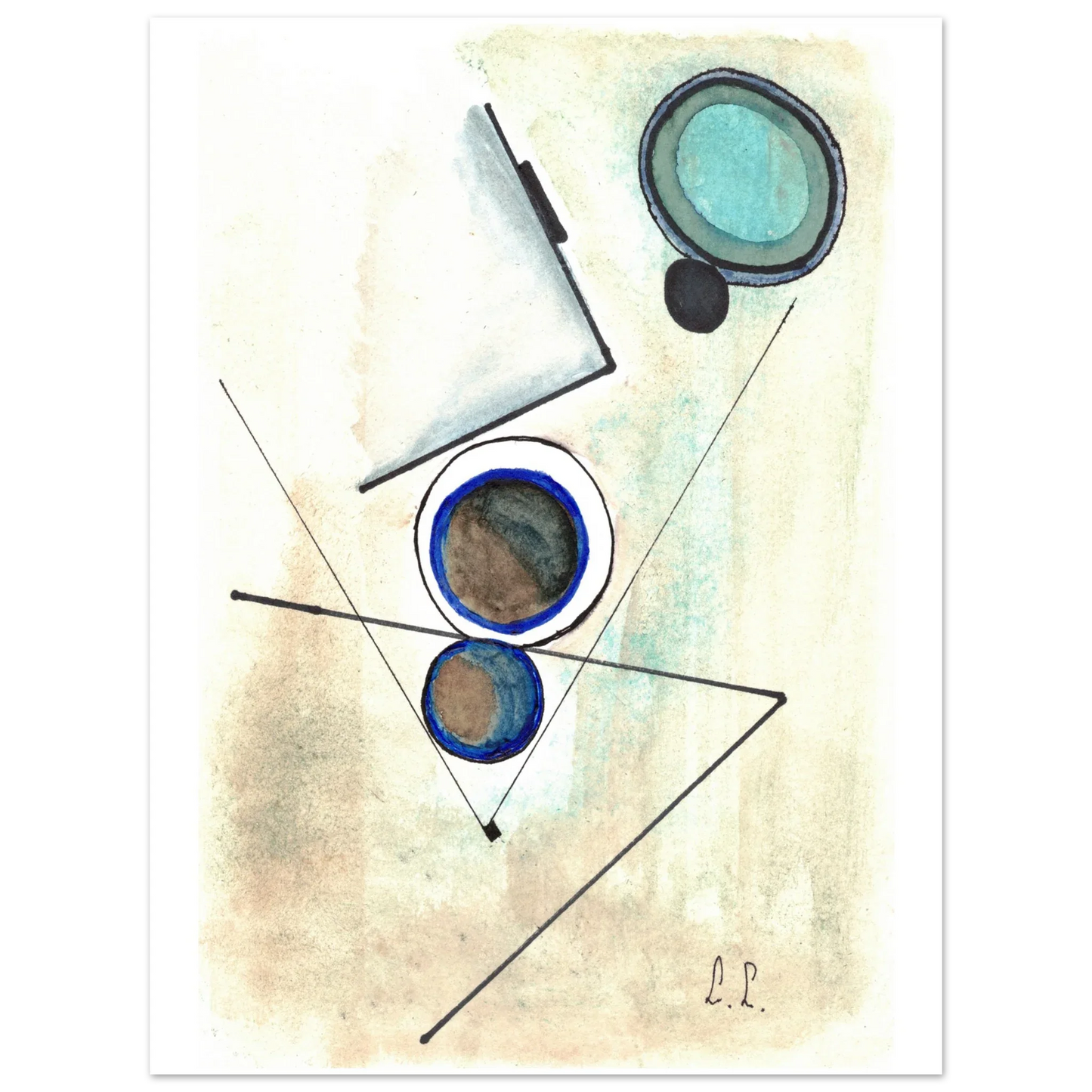 Affiche premium sur papier mat – Art mural de qualité supérieure - Laure Leprince - Artiste Peintre
