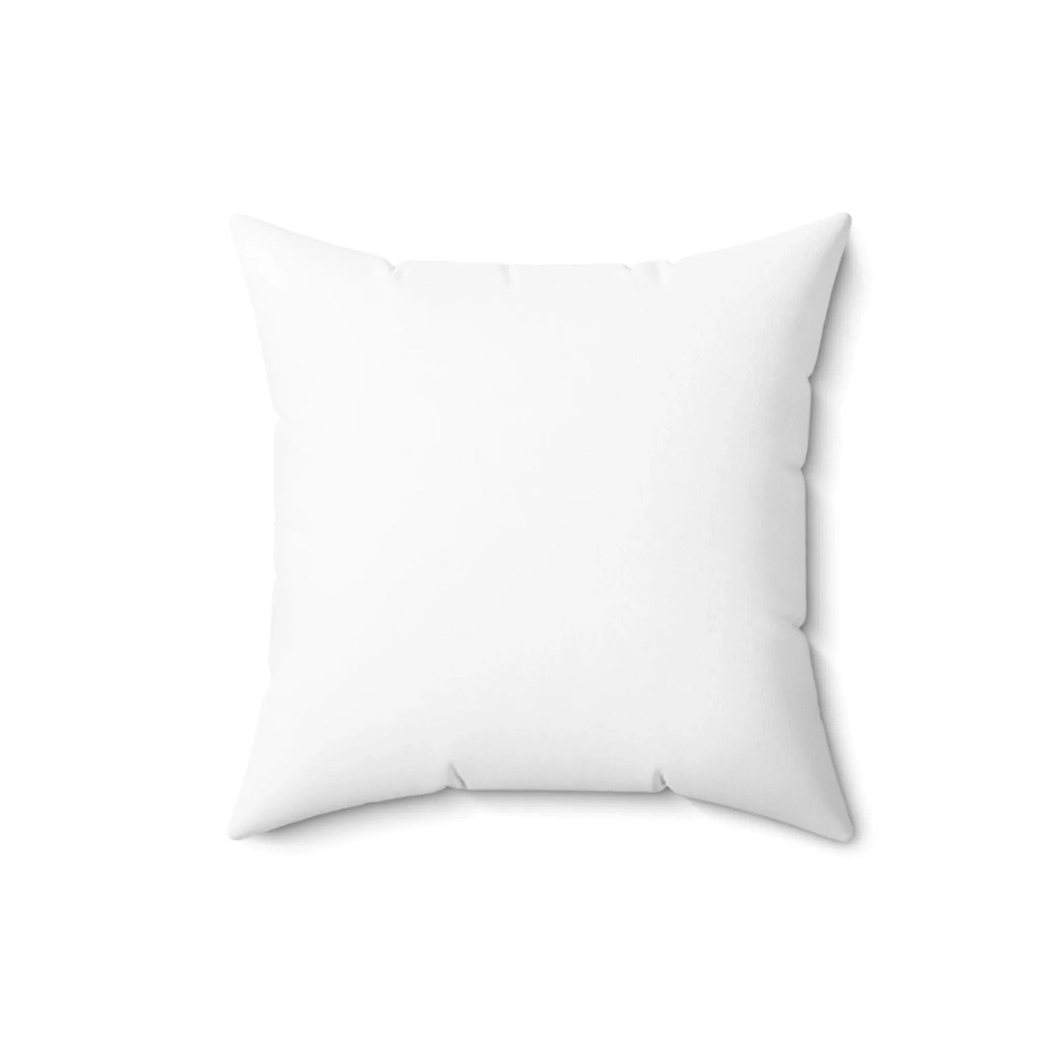 Square Throw Pillow Saphir Ambre — Minimal Brushstroke Accent - Laure Leprince - Artiste Peintre