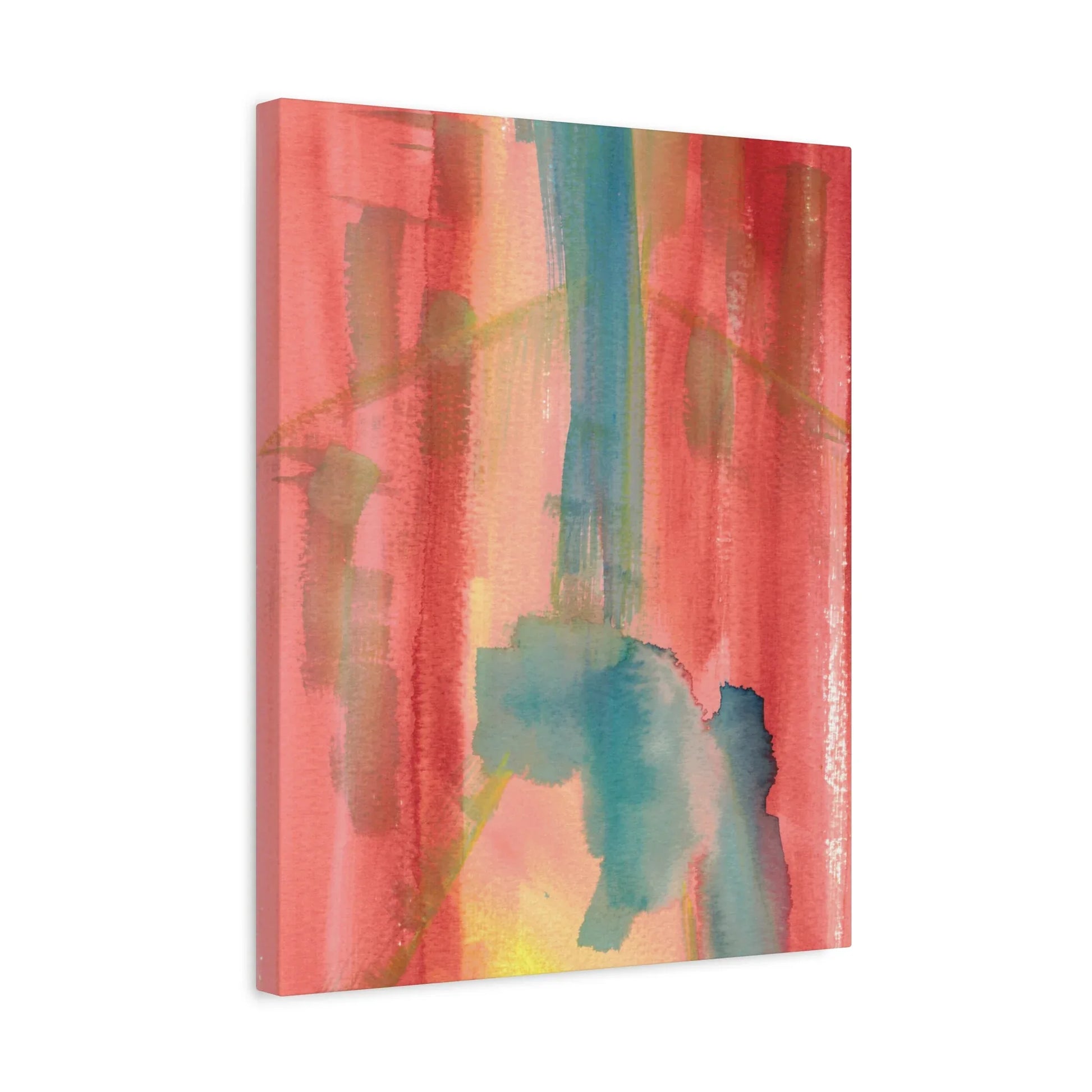 Abstract Watercolor Canvas Art Color Surge – Coastal Elegance & Sustainable Design - Laure Leprince - Artiste Peintre