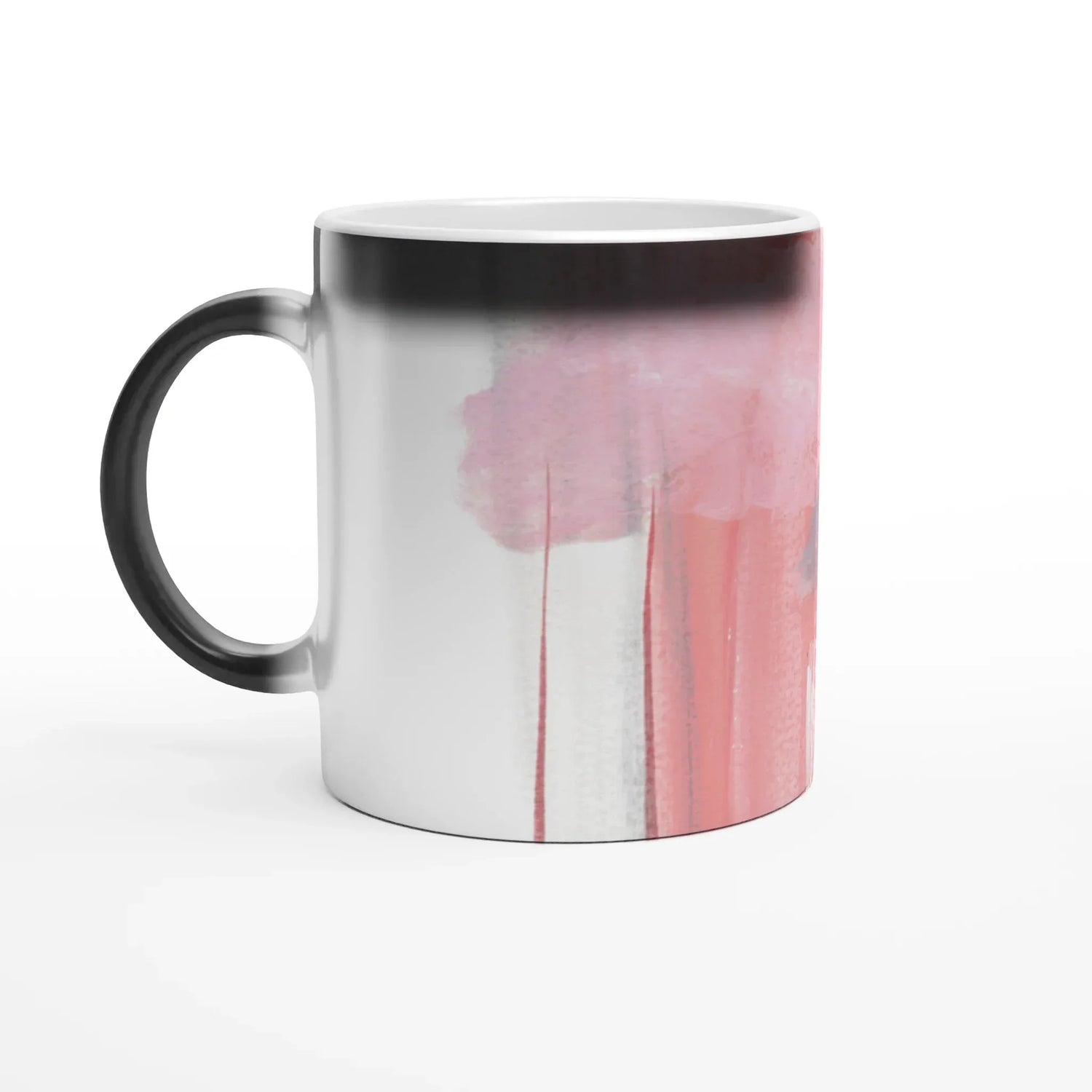 Mug magique en céramique 325 ml – Révèlez votre motif à la chaleur Blush Cascade - Laure Leprince - Artiste Peintre