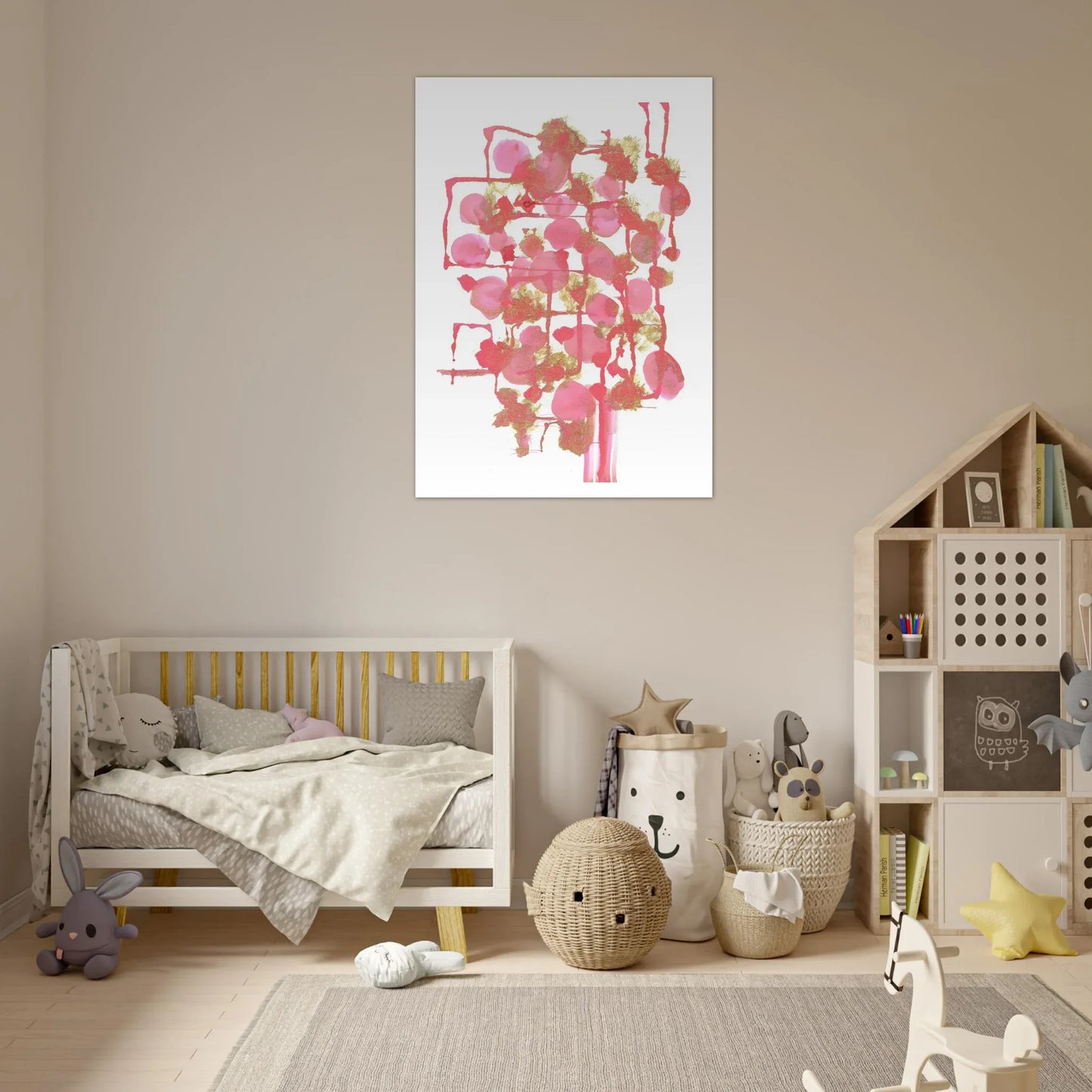 Premium Matte Paper Poster Aquarelle Originale RDJ3-11 - Laure Leprince - Artiste Peintre