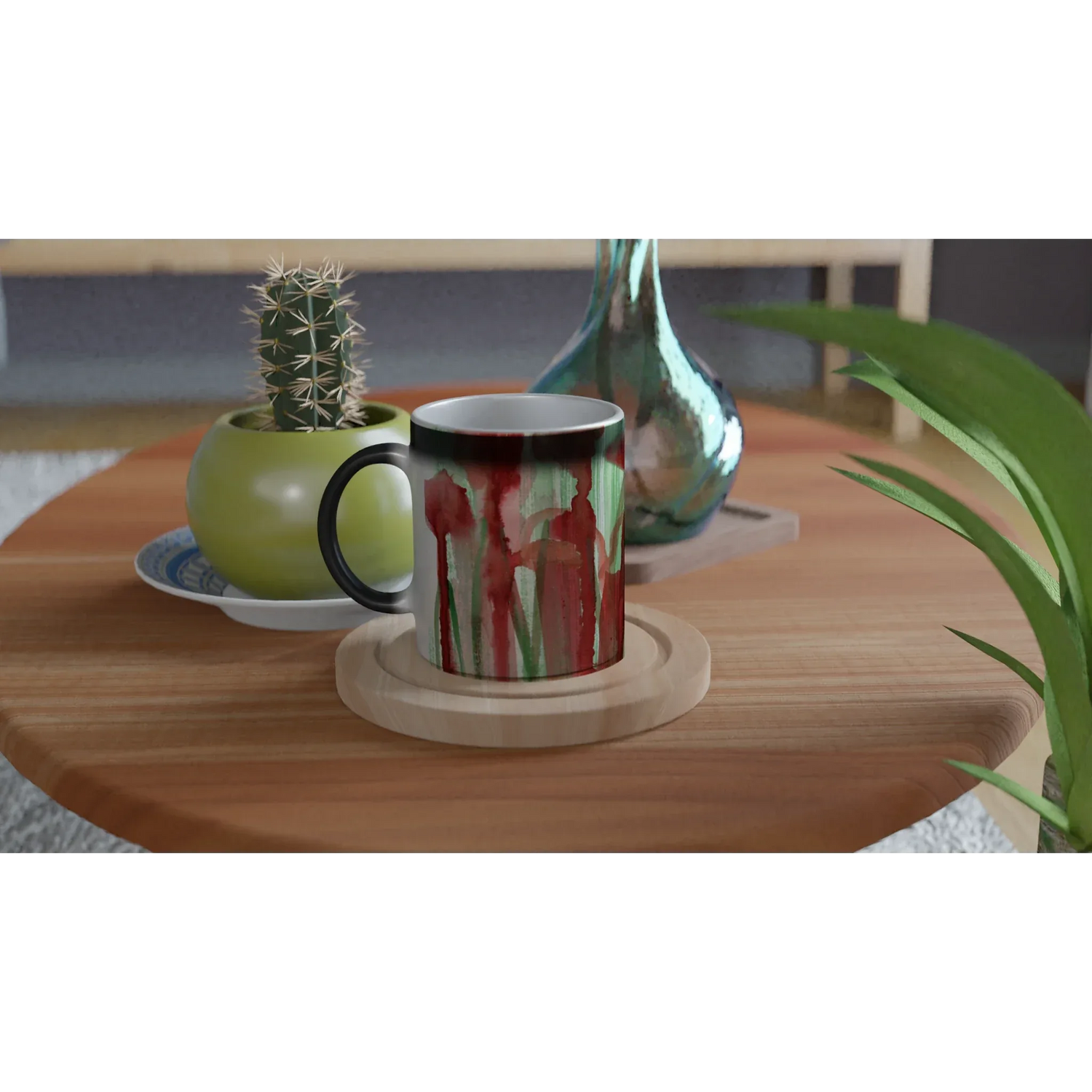 Mug magique en céramique 325 ml – Révèlez votre motif à la chaleur Forest Choir - Laure Leprince - Artiste Peintre