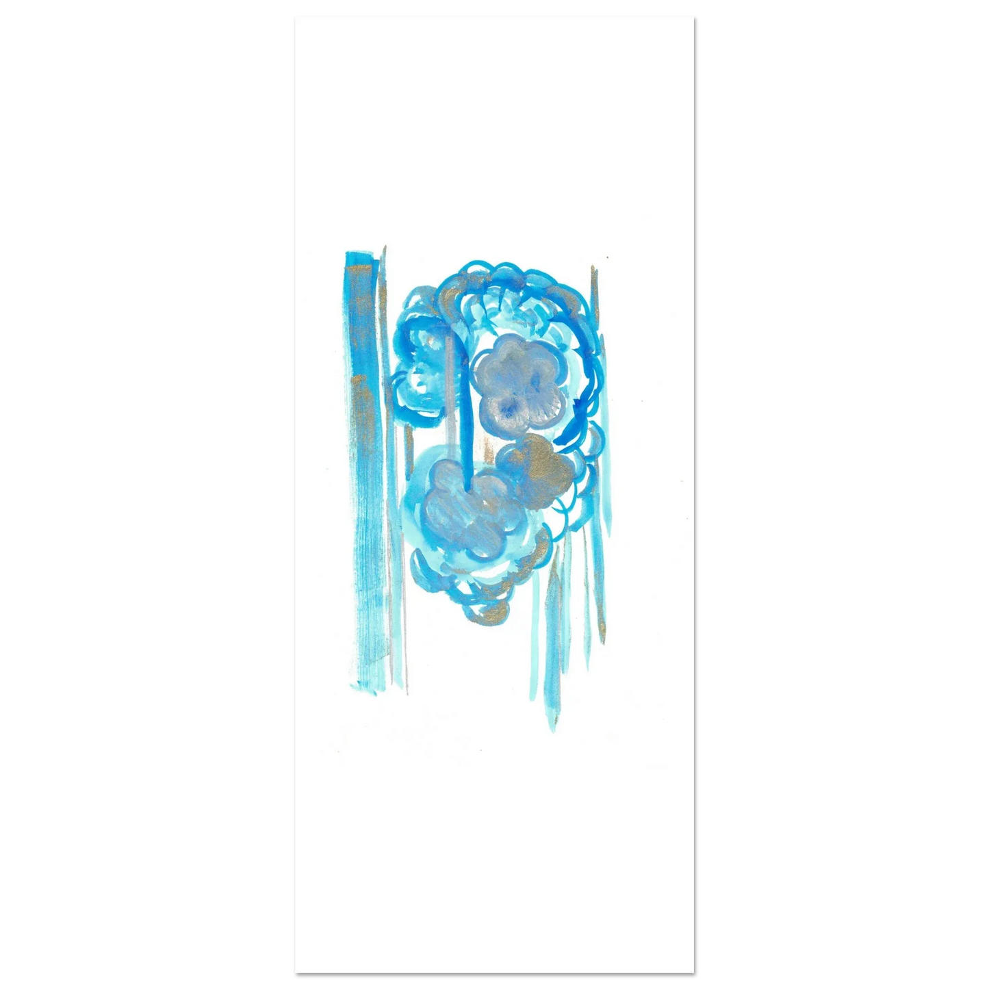 Premium Matte Paper Poster Aquarelle Originale RDJ3-18 - Laure Leprince - Artiste Peintre