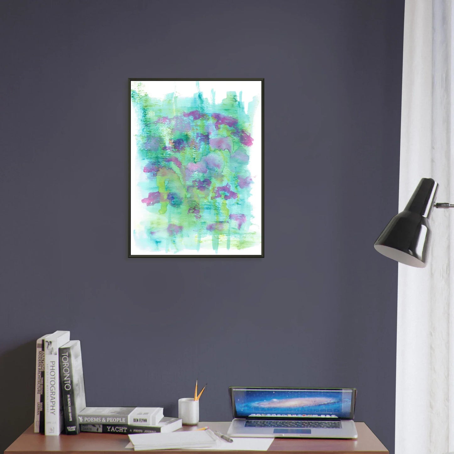 Classic Semi-Glossy Paper Metal Framed Poste Eclosions Sauvages - Laure Leprince - Artiste Peintre