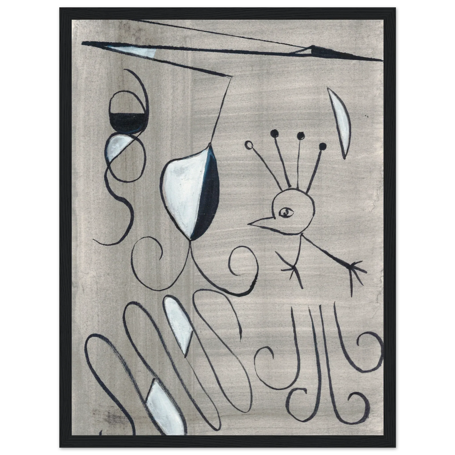 Affiche encadrée bois | Papier mat qualité musée | Aquarelle originale Laure Leprince - Laure Leprince - Artiste Peintre