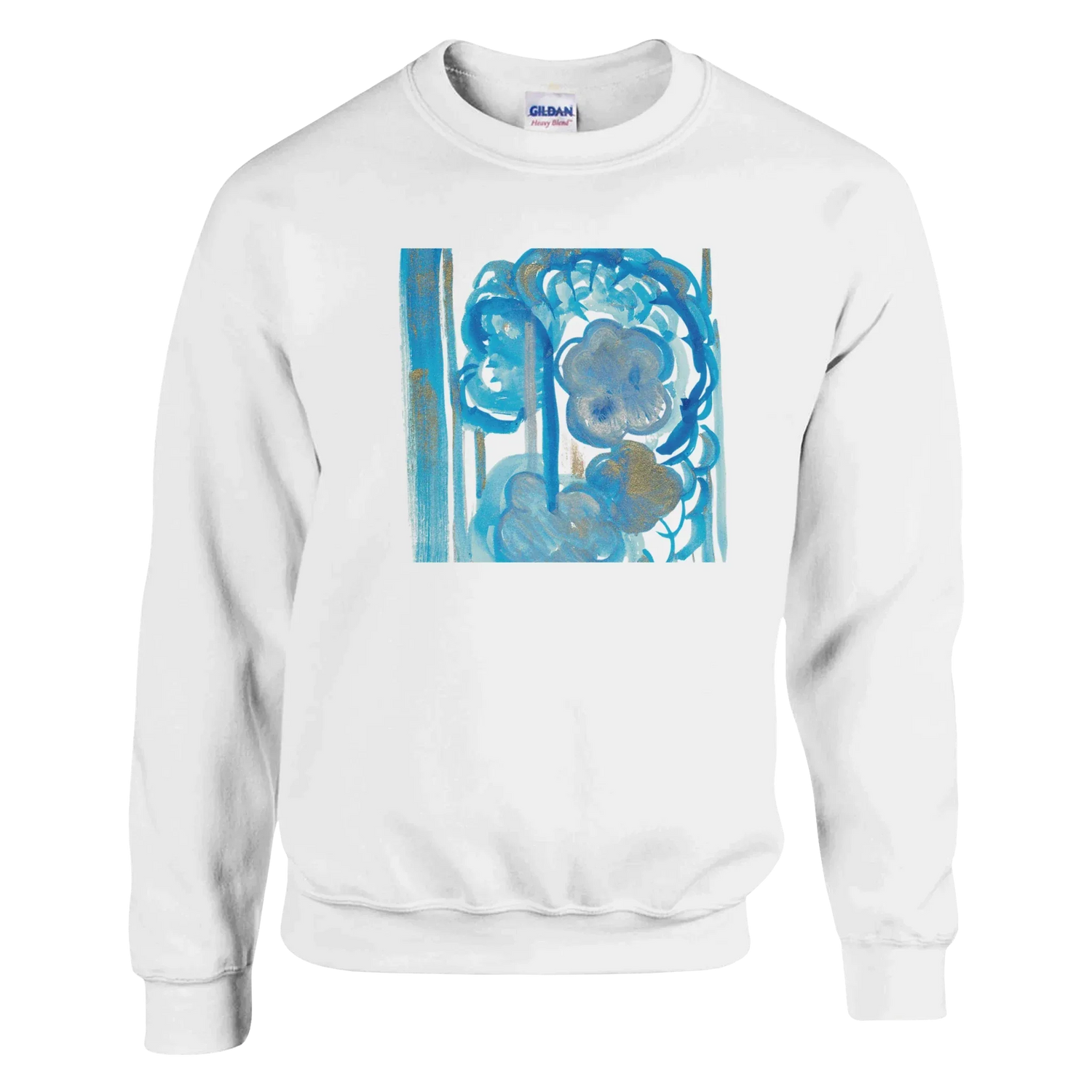 Sweatshirt Unisexe Classique Ocean Bloom – Impression Artistique Multicolore - Laure Leprince - Artiste Peintre