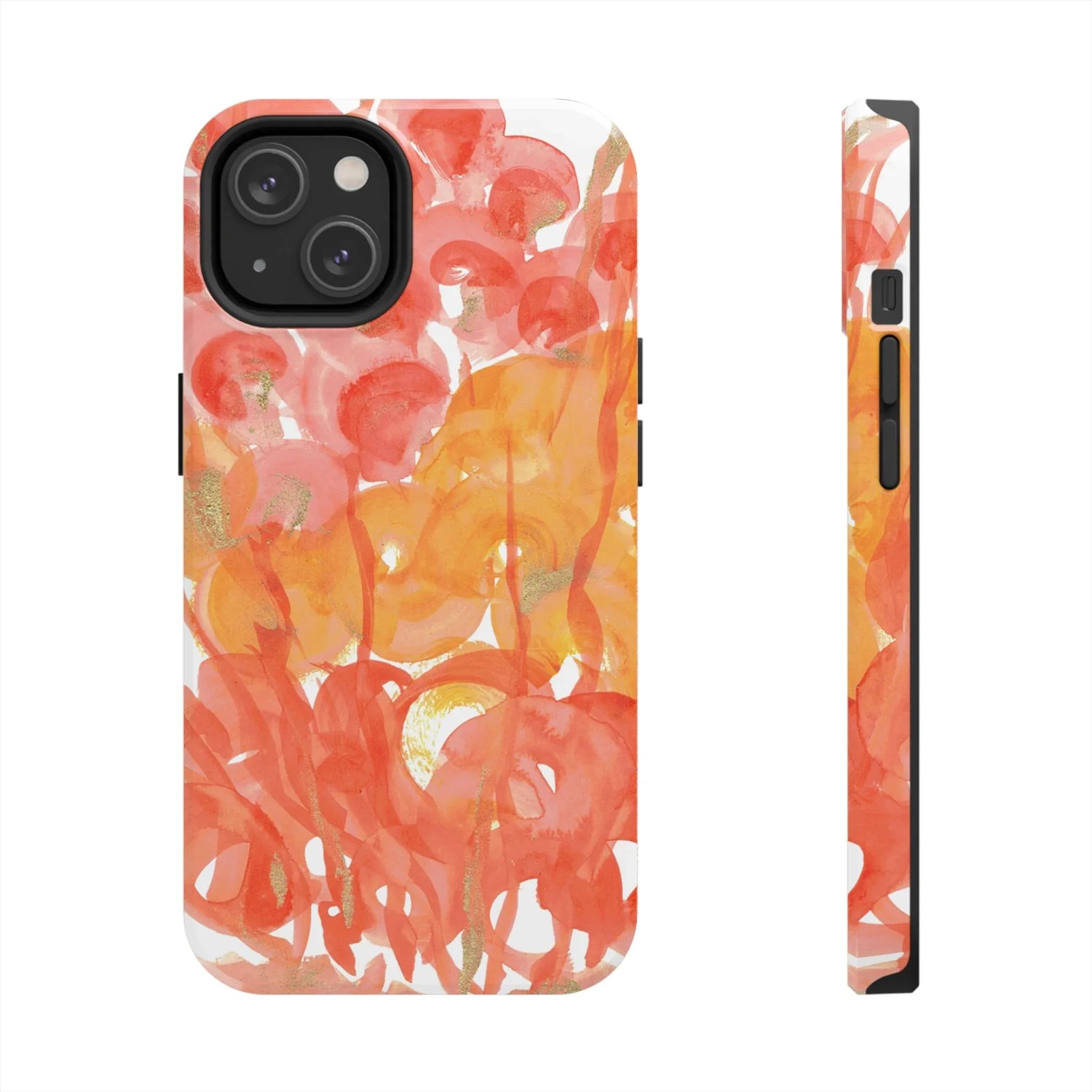 Tough iPhone Case Sunrice Flora — Watercolor - Laure Leprince - Artiste Peintre