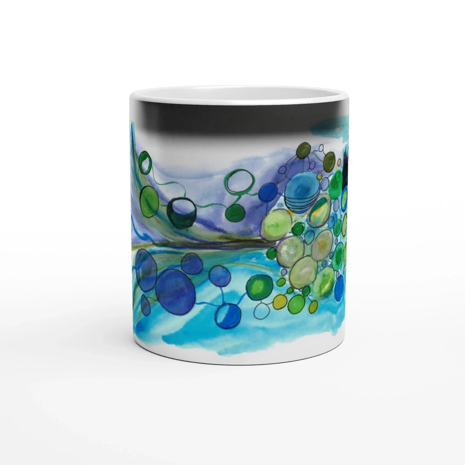 Mug magique en céramique 325 ml Ecosphères – Révèlez votre motif à la chaleur - Laure Leprince - Artiste Peintre