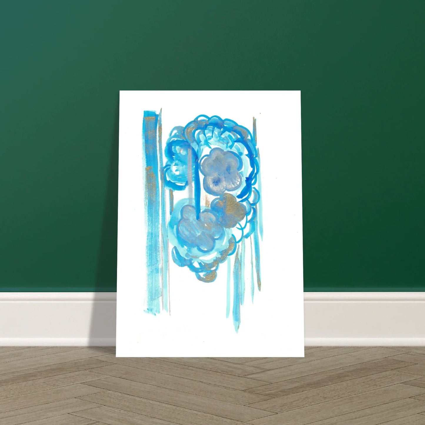 Premium Matte Paper Poster Aquarelle Originale RDJ3-18 - Laure Leprince - Artiste Peintre