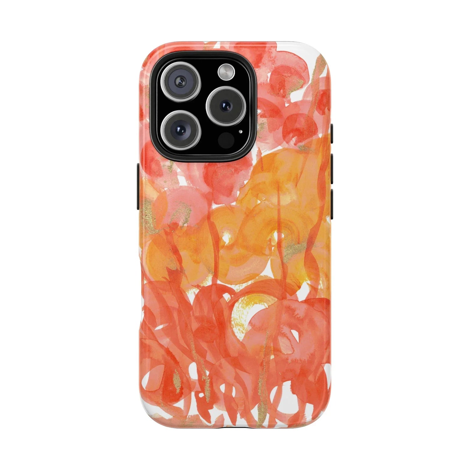 Tough iPhone Case Sunrice Flora — Watercolor - Laure Leprince - Artiste Peintre