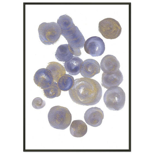 Classic Semi-Glossy Paper Metal Framed Poster Sphères - Laure Leprince - Artiste Peintre