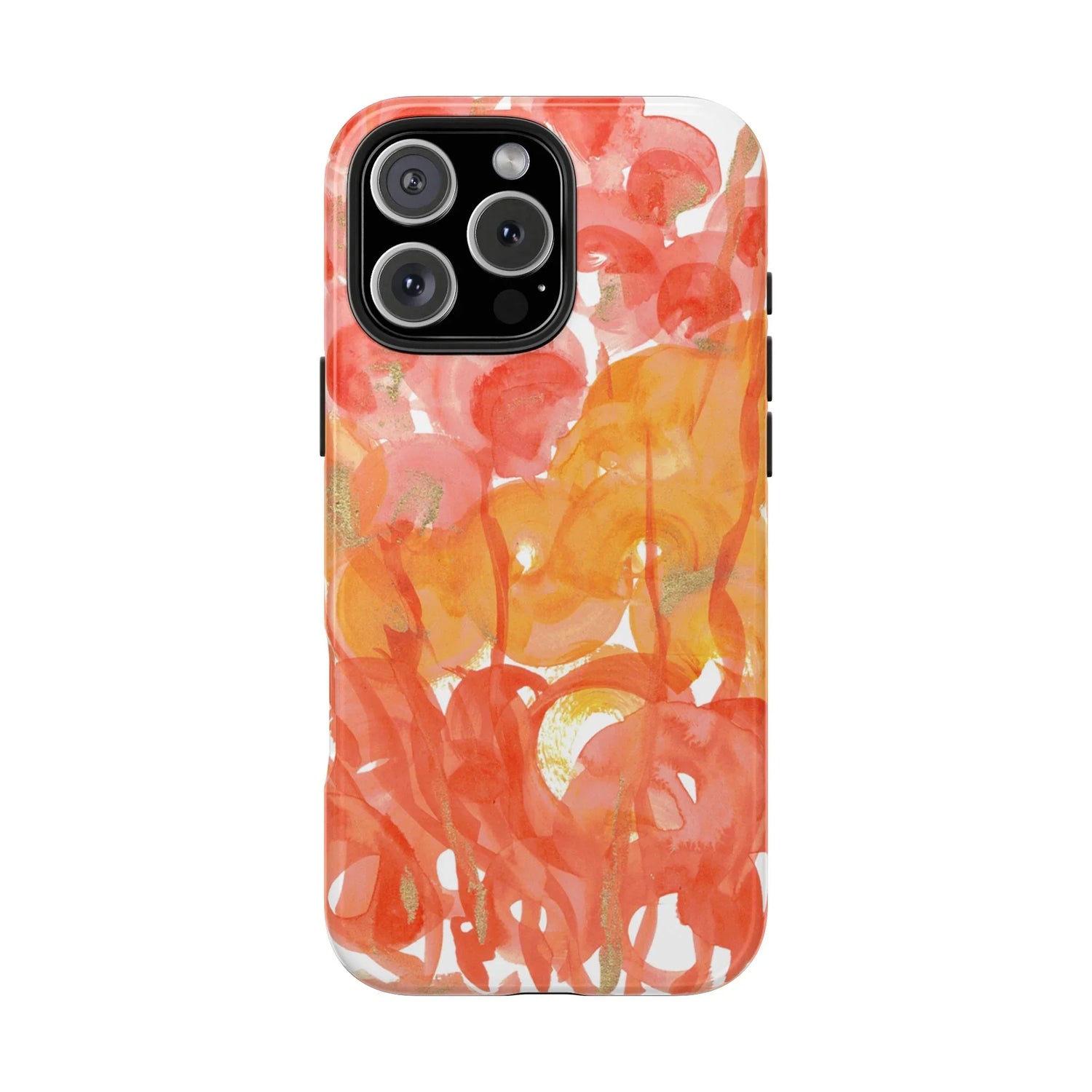 Tough iPhone Case Sunrice Flora — Watercolor - Laure Leprince - Artiste Peintre