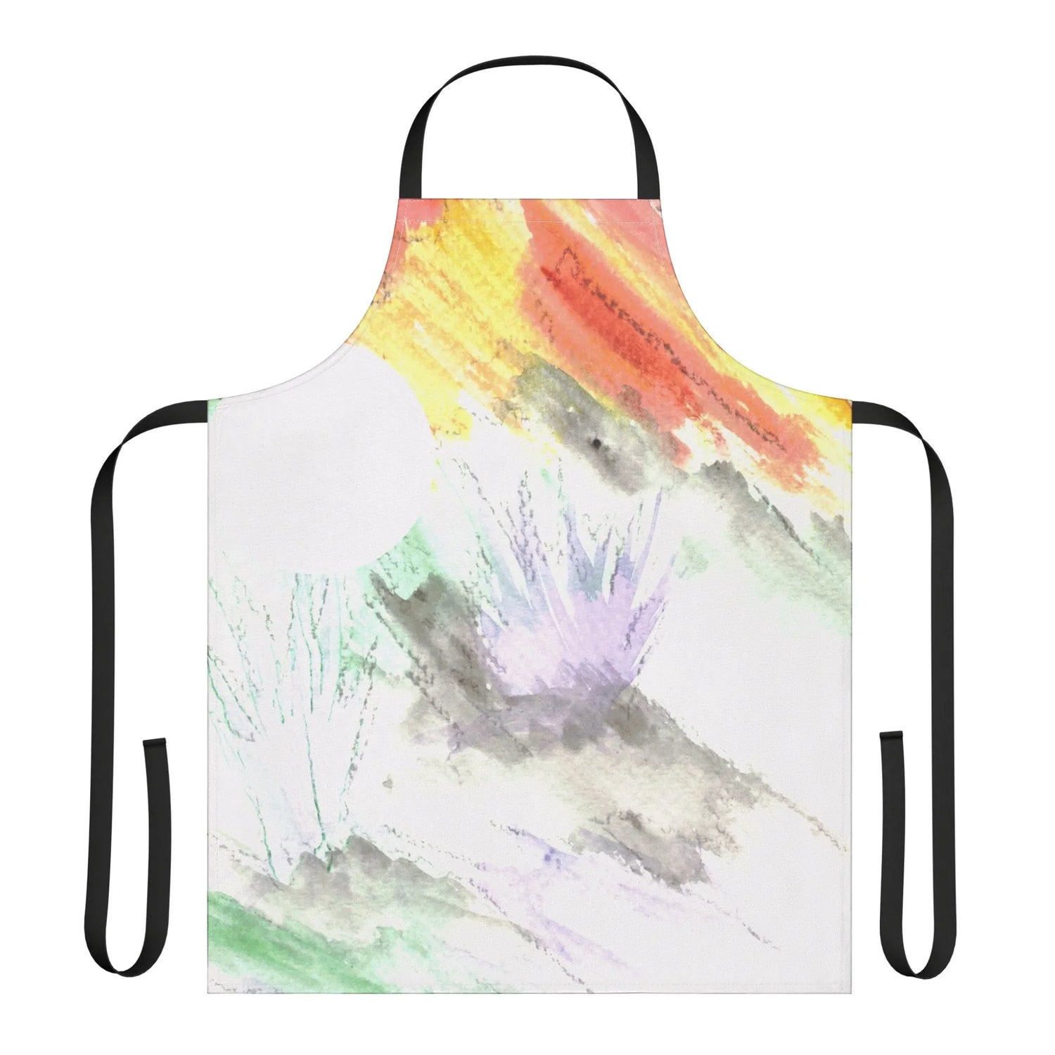 Abstract Apron Lavander Drift – Artistic Kitchen Chef Gift - Laure Leprince - Artiste Peintre