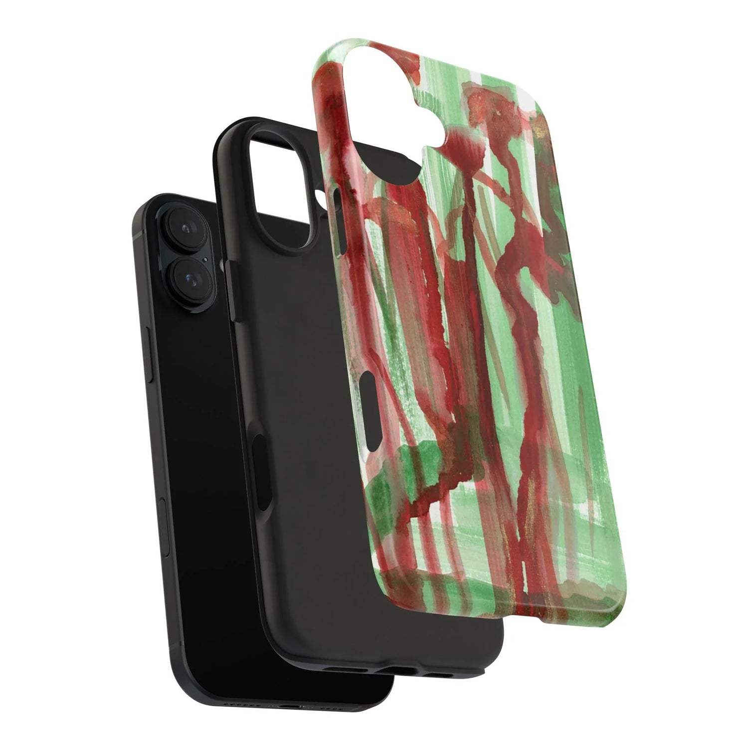 Tough iPhone Case Forest Choir — Watercolor - Laure Leprince - Artiste Peintre