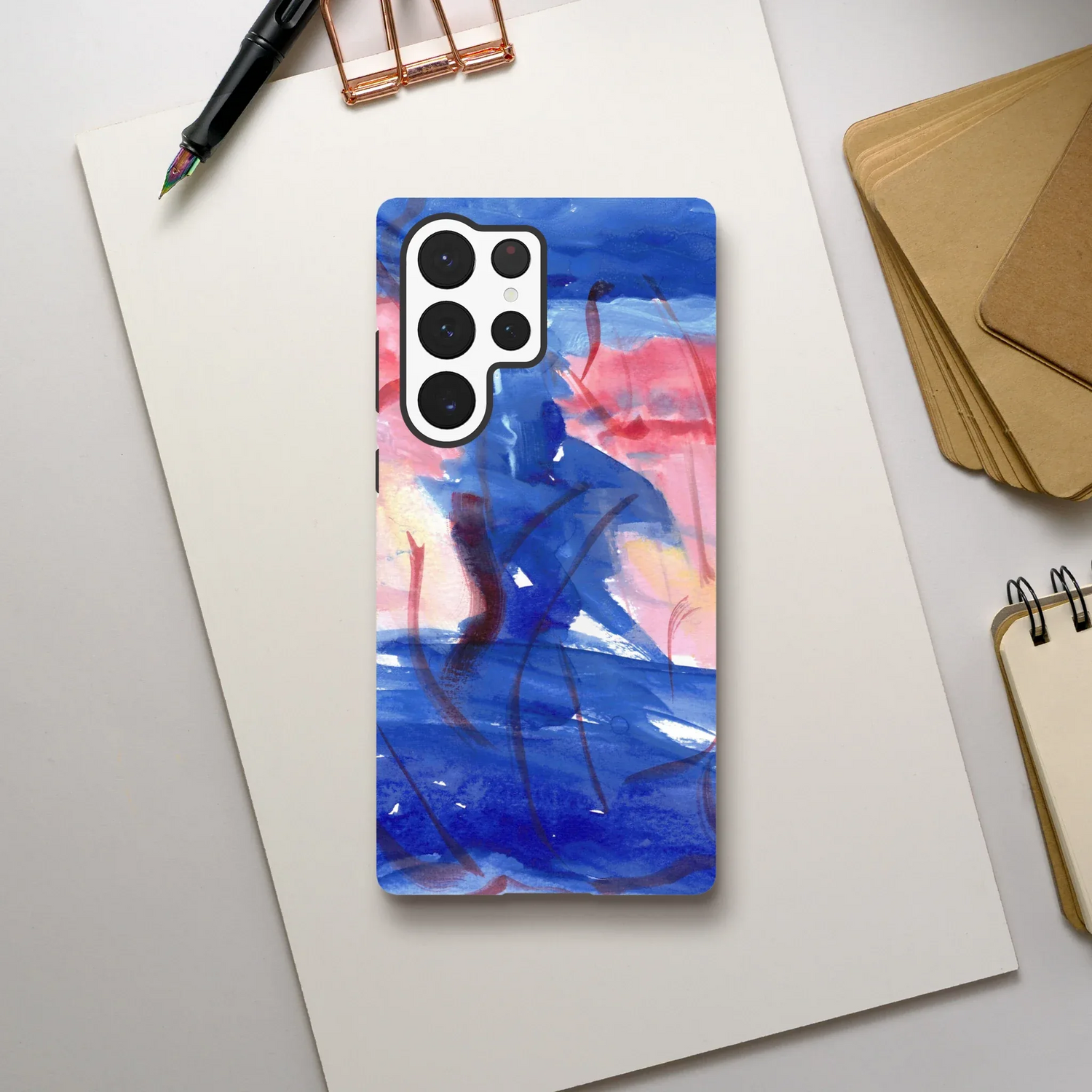 Premium Samsung Tough Case – Design Artistique Midnight Siren - Laure Leprince - Artiste Peintre