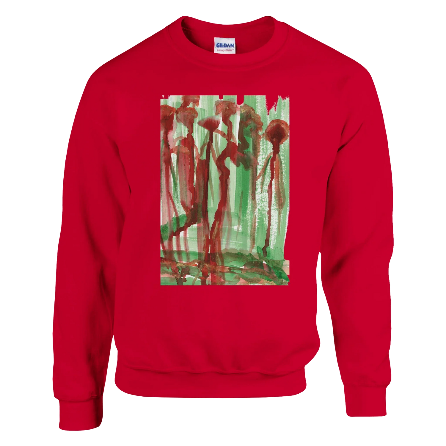Sweatshirt Unisexe Classique Forest Choir – Impression Artistique Multicolore - Laure Leprince - Artiste Peintre