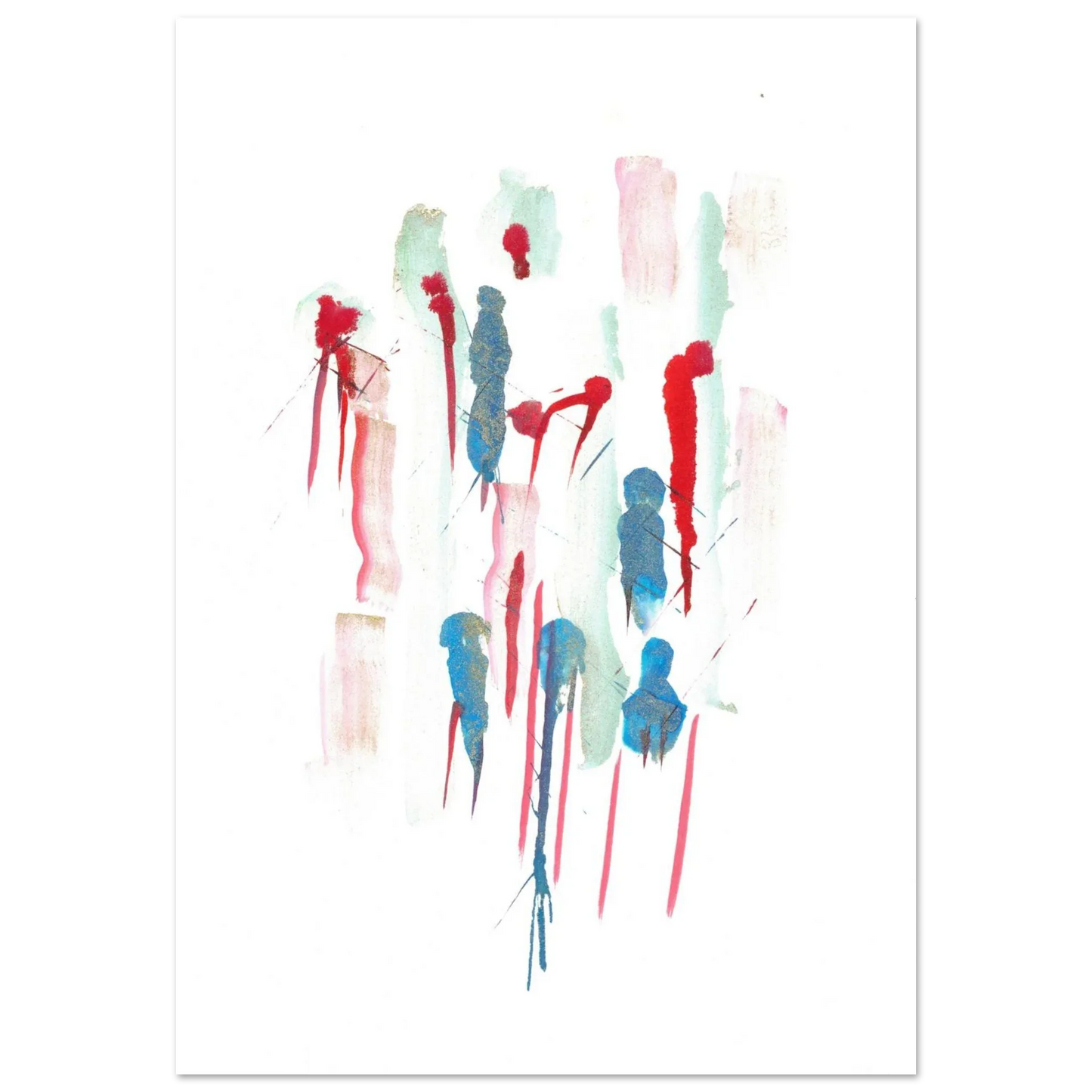 Premium Matte Paper Poster Aquarelle Originale RDJ3-9 - Laure Leprince - Artiste Peintre