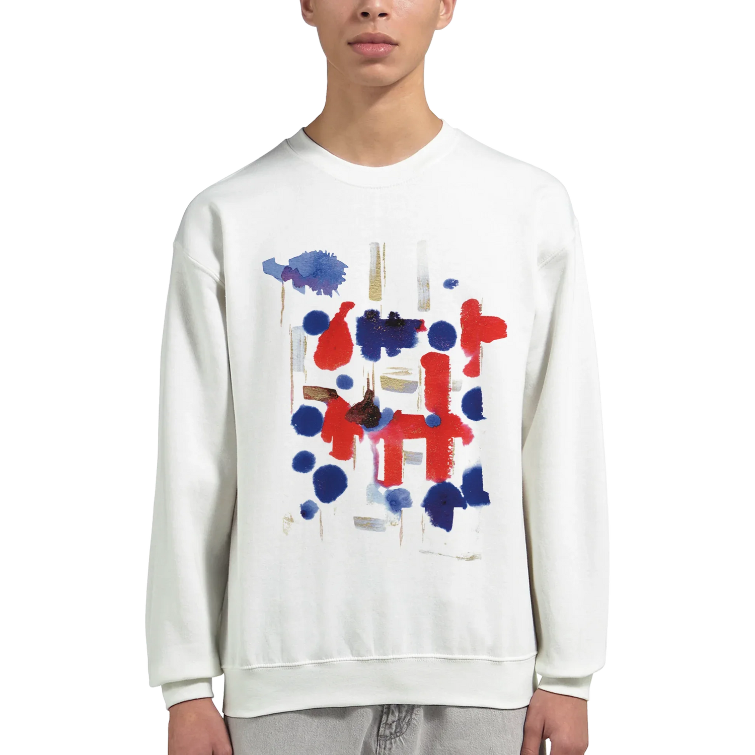 Sweatshirt Unisexe Premium Structure Carmione – Art abstrait par Laure Leprince - Laure Leprince - Artiste Peintre