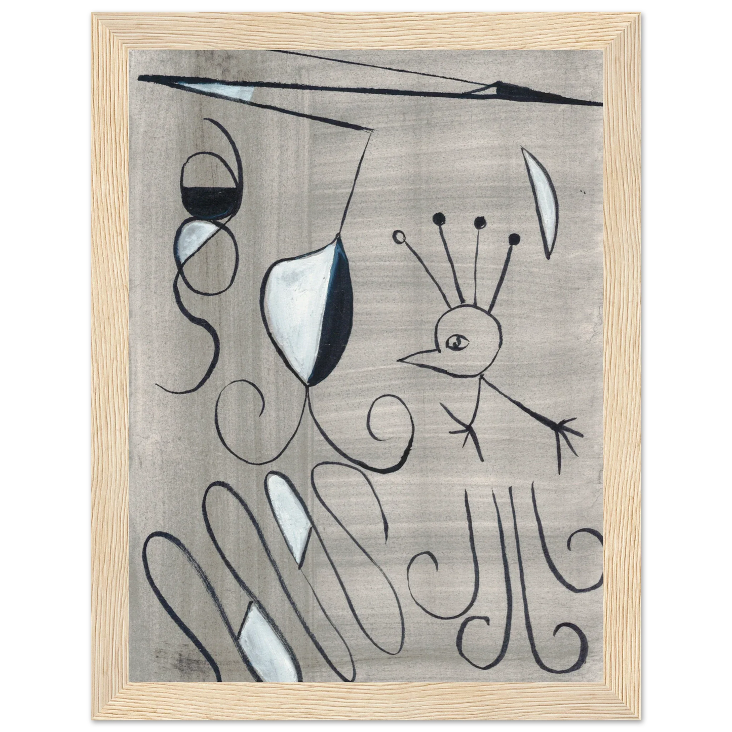 Affiche encadrée bois | Papier mat qualité musée | Aquarelle originale Laure Leprince - Laure Leprince - Artiste Peintre