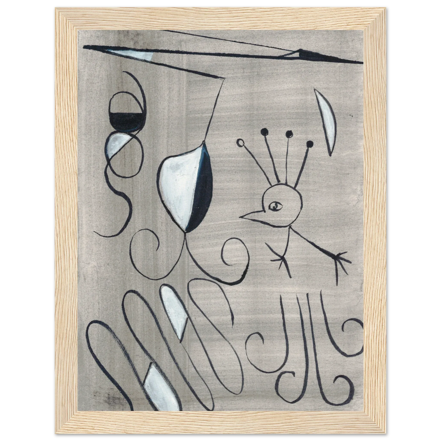 Affiche encadrée bois | Papier mat qualité musée | Aquarelle originale Laure Leprince - Laure Leprince - Artiste Peintre