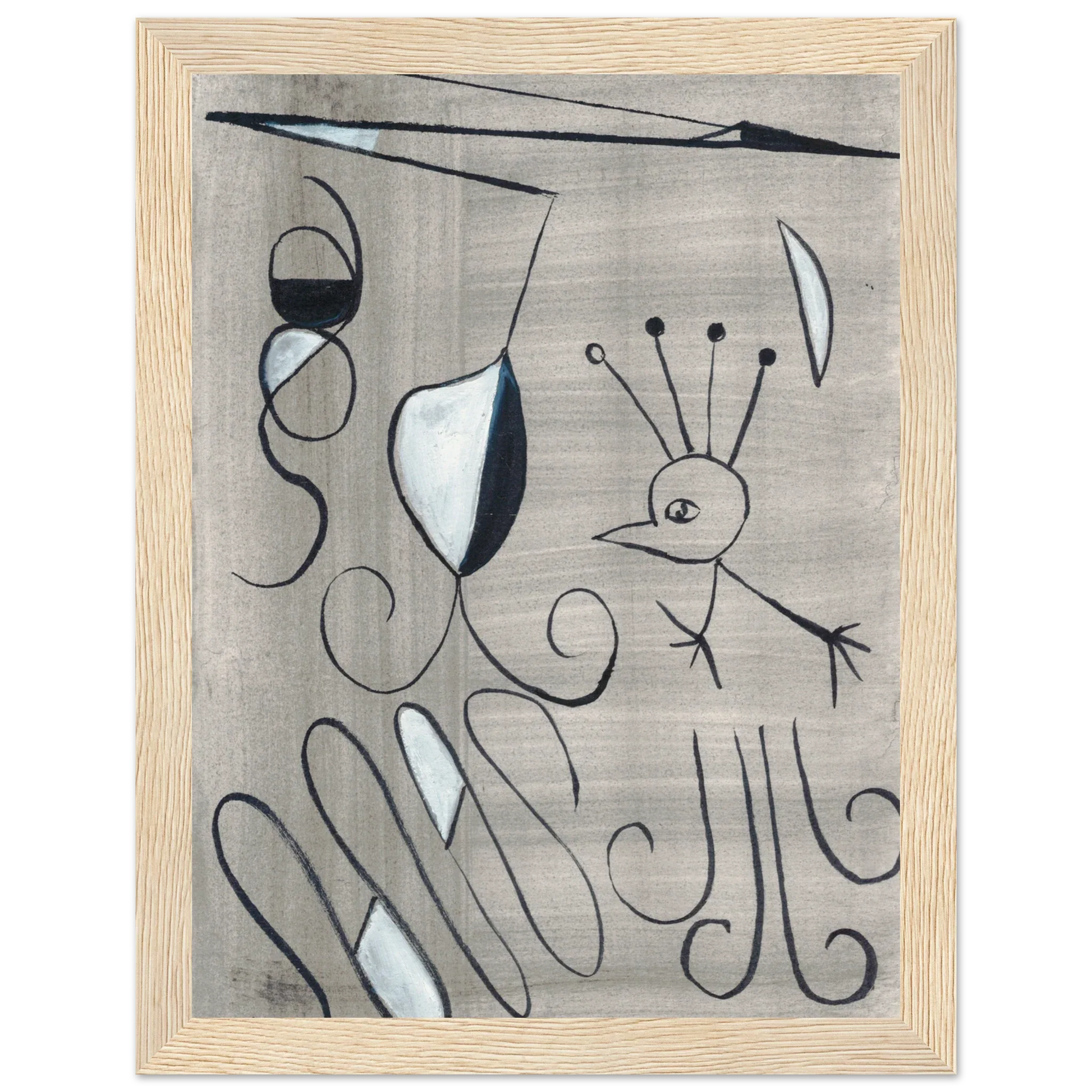 Affiche encadrée bois | Papier mat qualité musée | Aquarelle originale Laure Leprince - Laure Leprince - Artiste Peintre