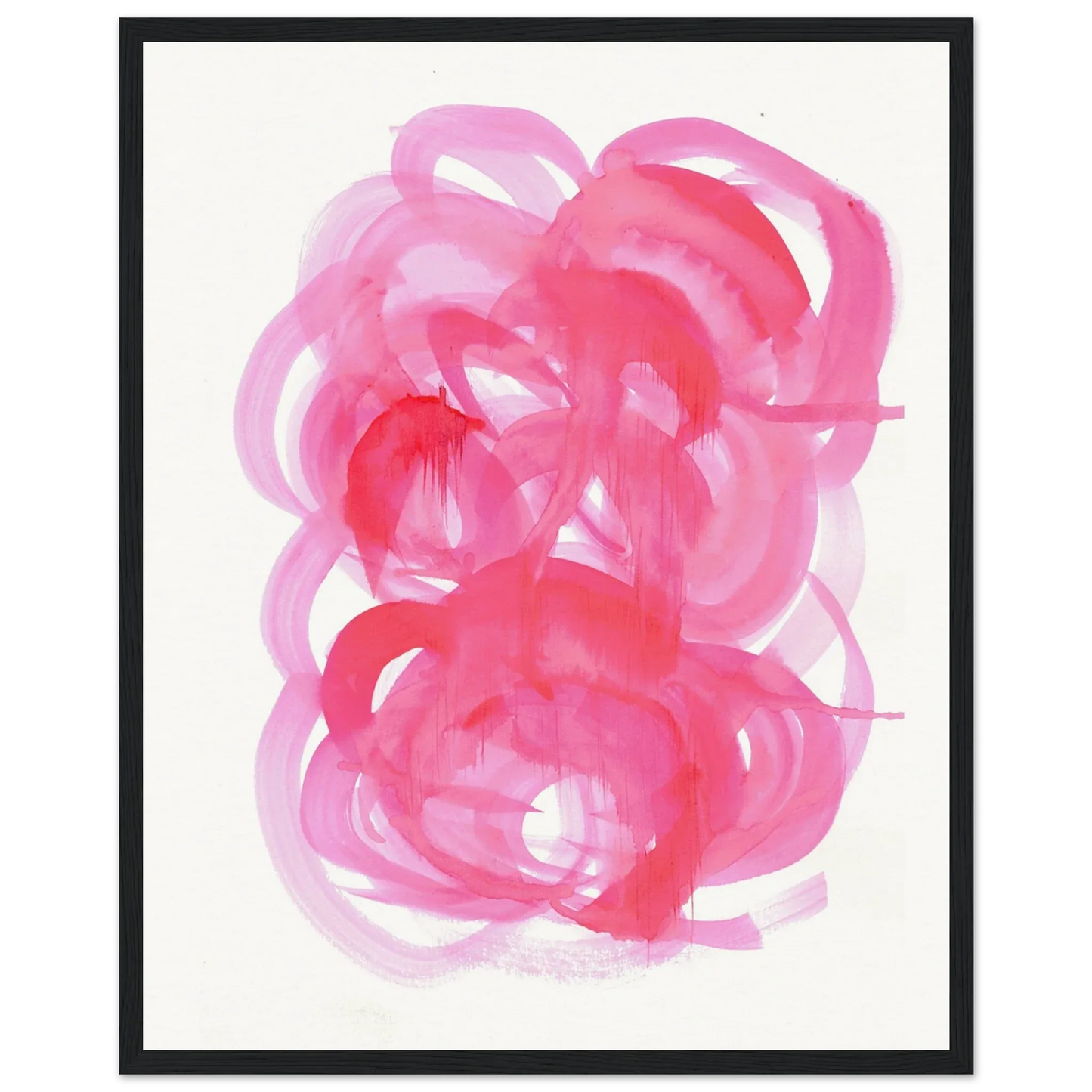 Affiche Encadrée Museum-Quality Matte Paper Wooden Framed Ruby Drift - Laure Leprince - Artiste Peintre