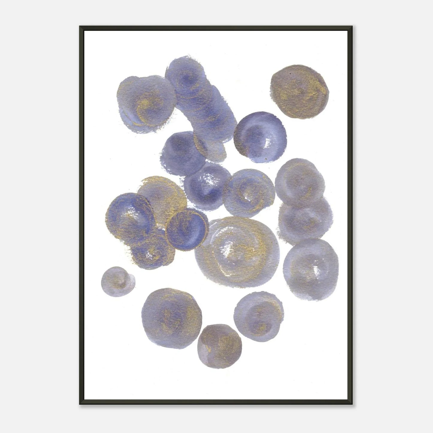 Classic Semi-Glossy Paper Metal Framed Poster Sphères - Laure Leprince - Artiste Peintre