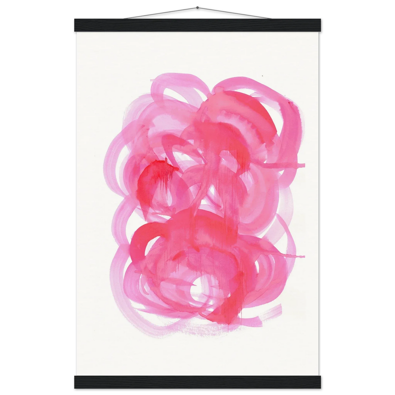 Museum-Quality Matte Paper Poster with Hanger Ruby Drift - Laure Leprince - Artiste Peintre