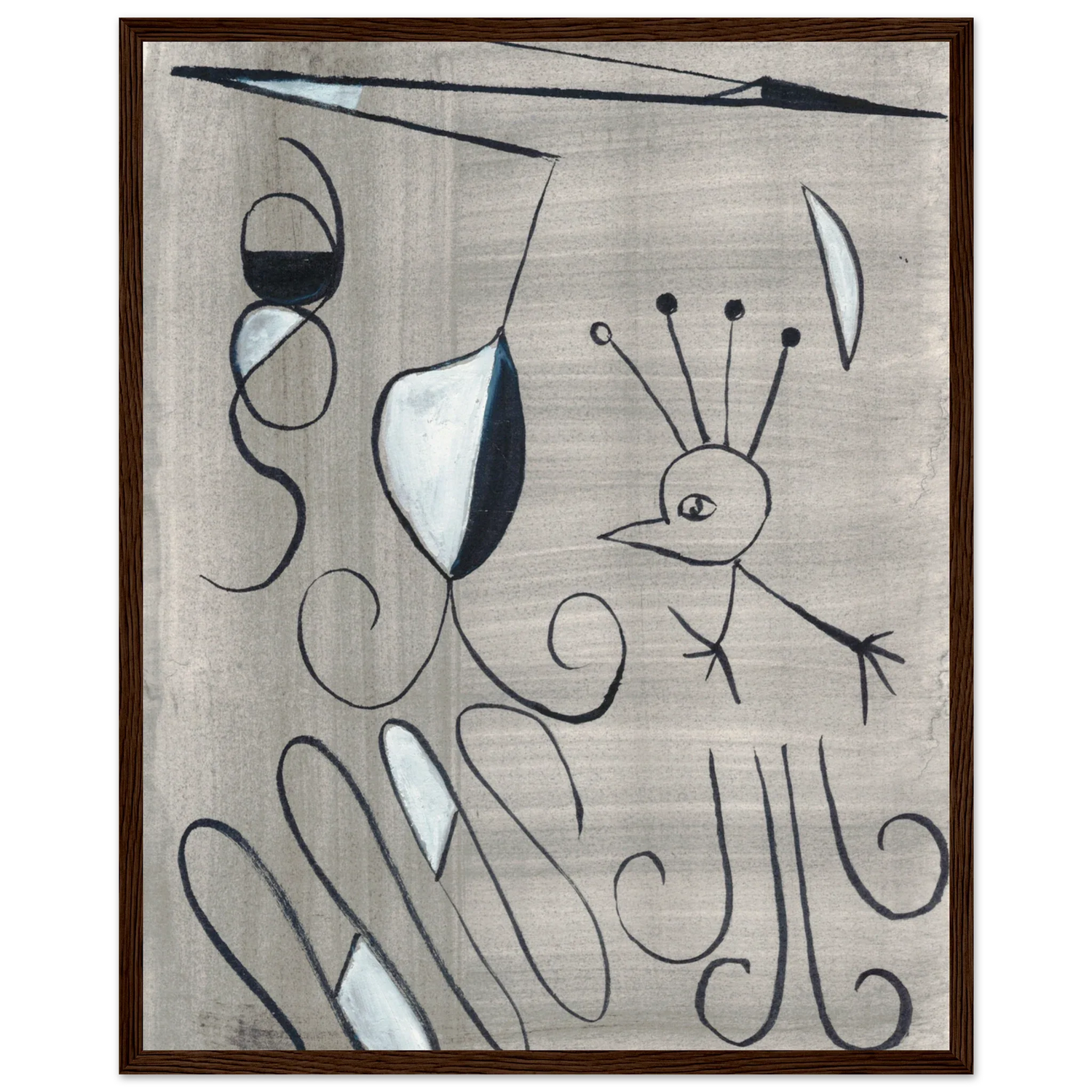 Affiche encadrée bois | Papier mat qualité musée | Aquarelle originale Laure Leprince - Laure Leprince - Artiste Peintre