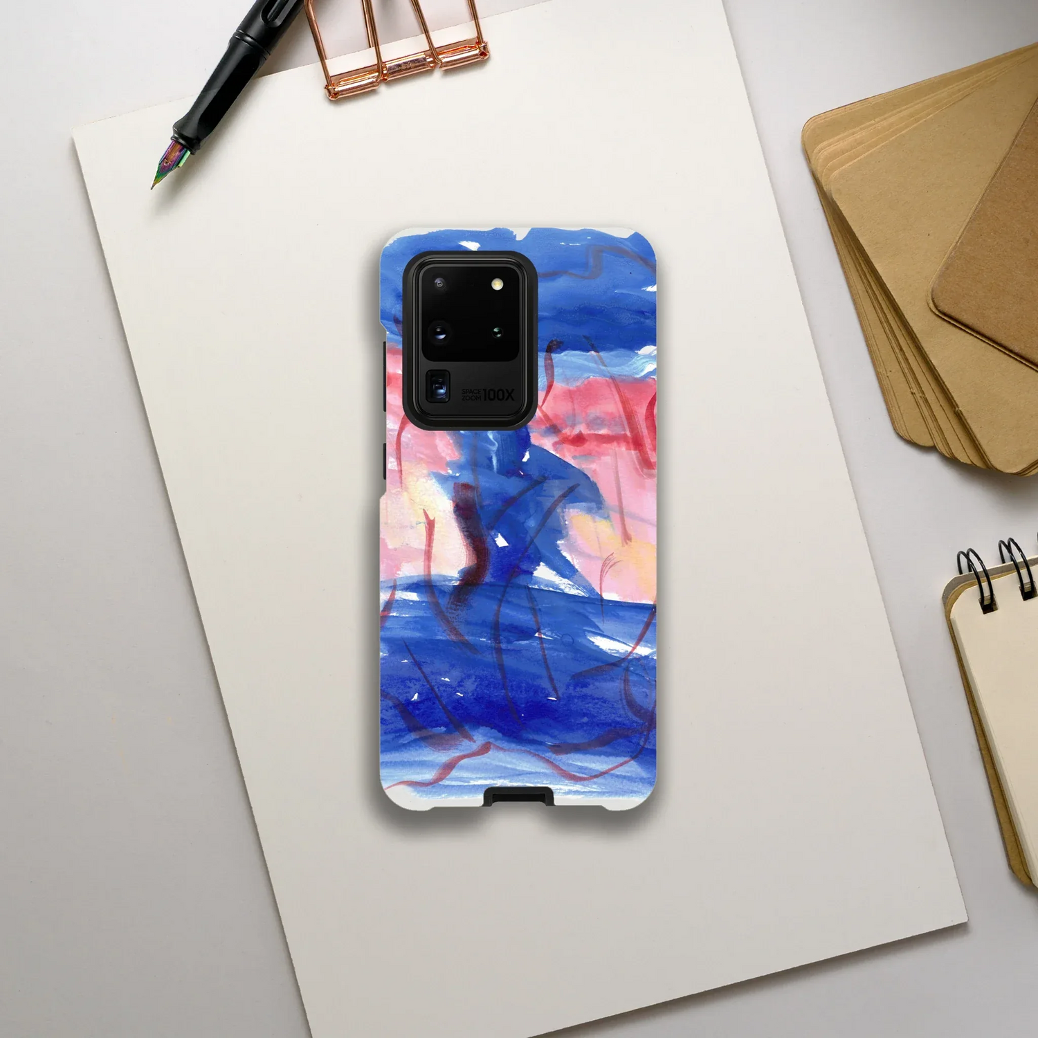 Premium Samsung Tough Case – Design Artistique Midnight Siren - Laure Leprince - Artiste Peintre