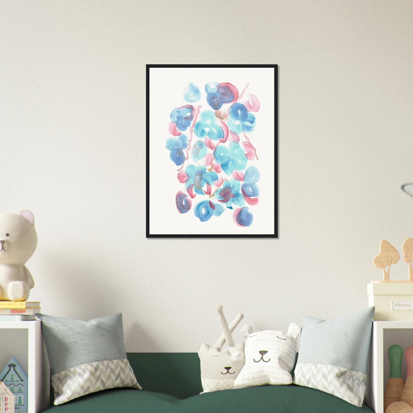 Affiche Encadrée Museum-Quality Matte Paper Wooden Framed Masque - Laure Leprince - Artiste Peintre
