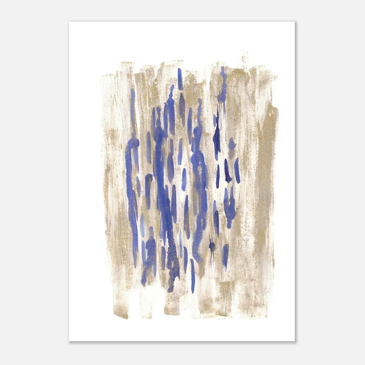 Affiche premium sur papier mat Golden Drip– Art mural de qualité supérieure - Laure Leprince - Artiste Peintre