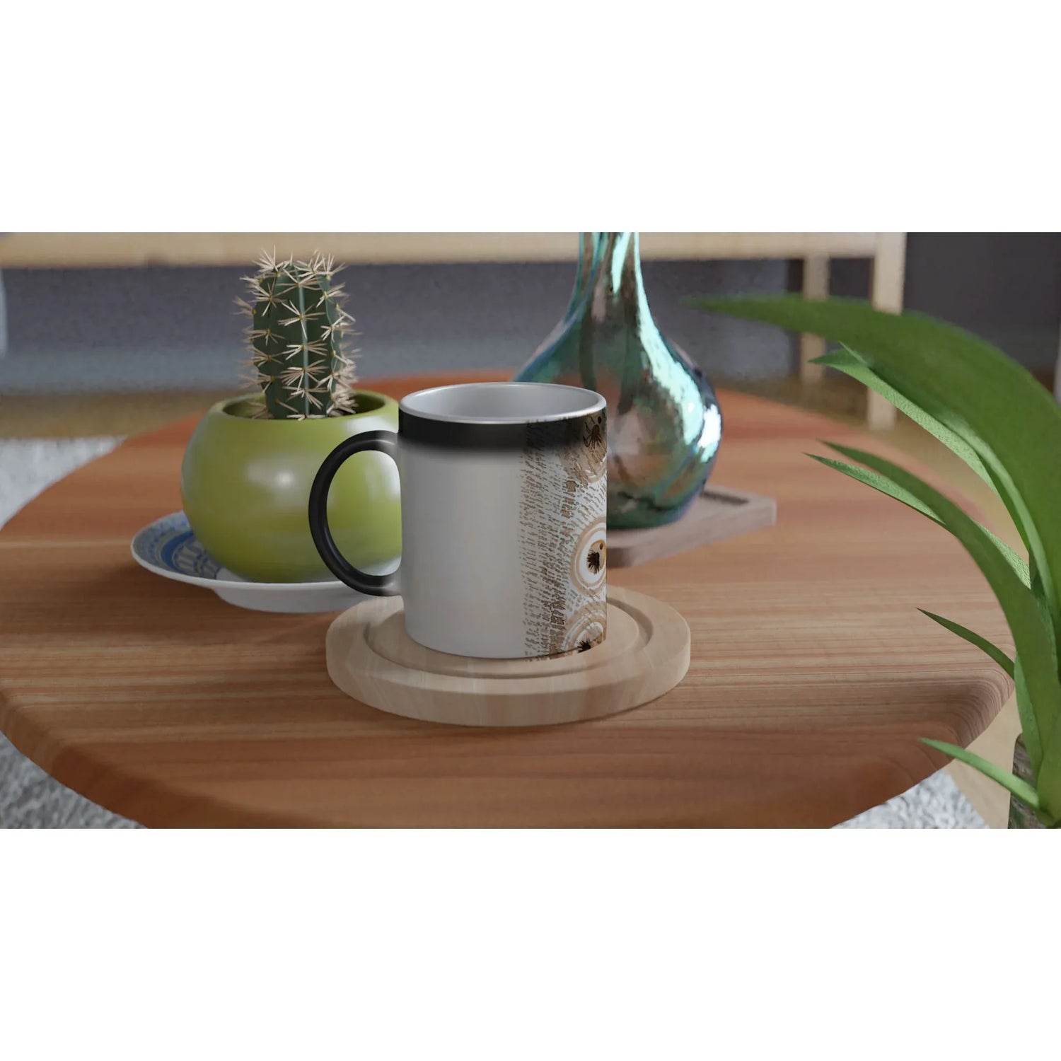 Mug magique en céramique 325 ml Sables stellaires – Révèlez votre motif à la chaleur - Laure Leprince - Artiste Peintre