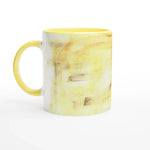 Mug 11oz - 325 ml - Ceramic Mug with Color Insiden Golden Haze - Laure Leprince - Artiste Peintre