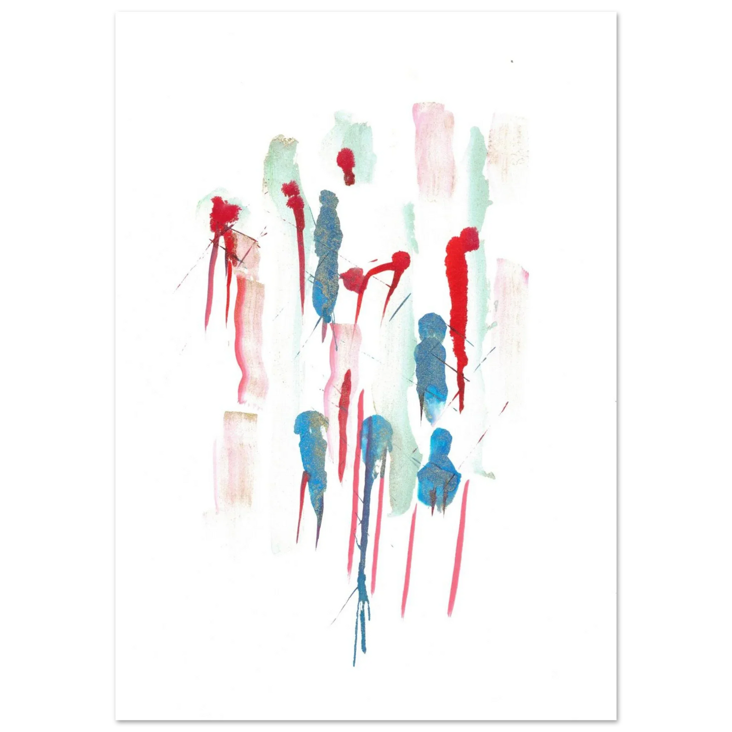 Premium Matte Paper Poster Aquarelle Originale RDJ3-9 - Laure Leprince - Artiste Peintre