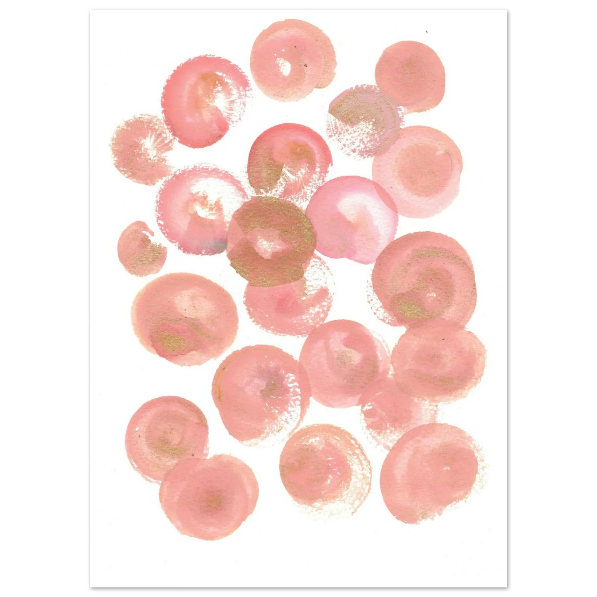 Premium Matte Paper Poster Aquarelle Originale RDJ3-4 - Laure Leprince - Artiste Peintre