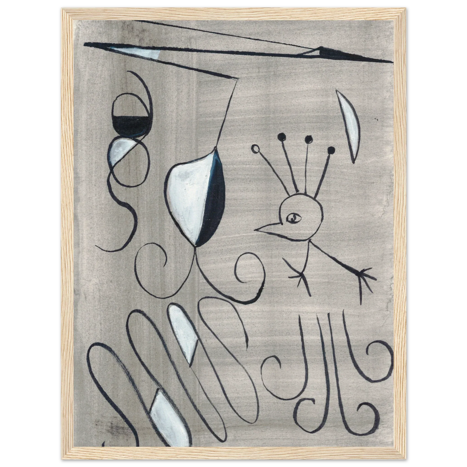 Affiche encadrée bois | Papier mat qualité musée | Aquarelle originale Laure Leprince - Laure Leprince - Artiste Peintre