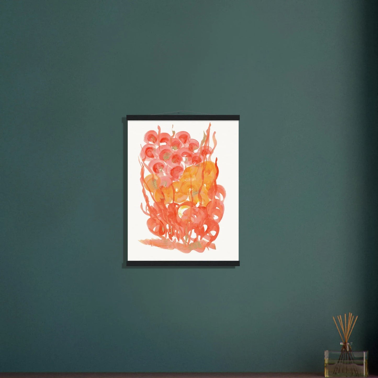 Museum-Quality Matte Paper Poster with Hanger Sunrice Flora - Laure Leprince - Artiste Peintre