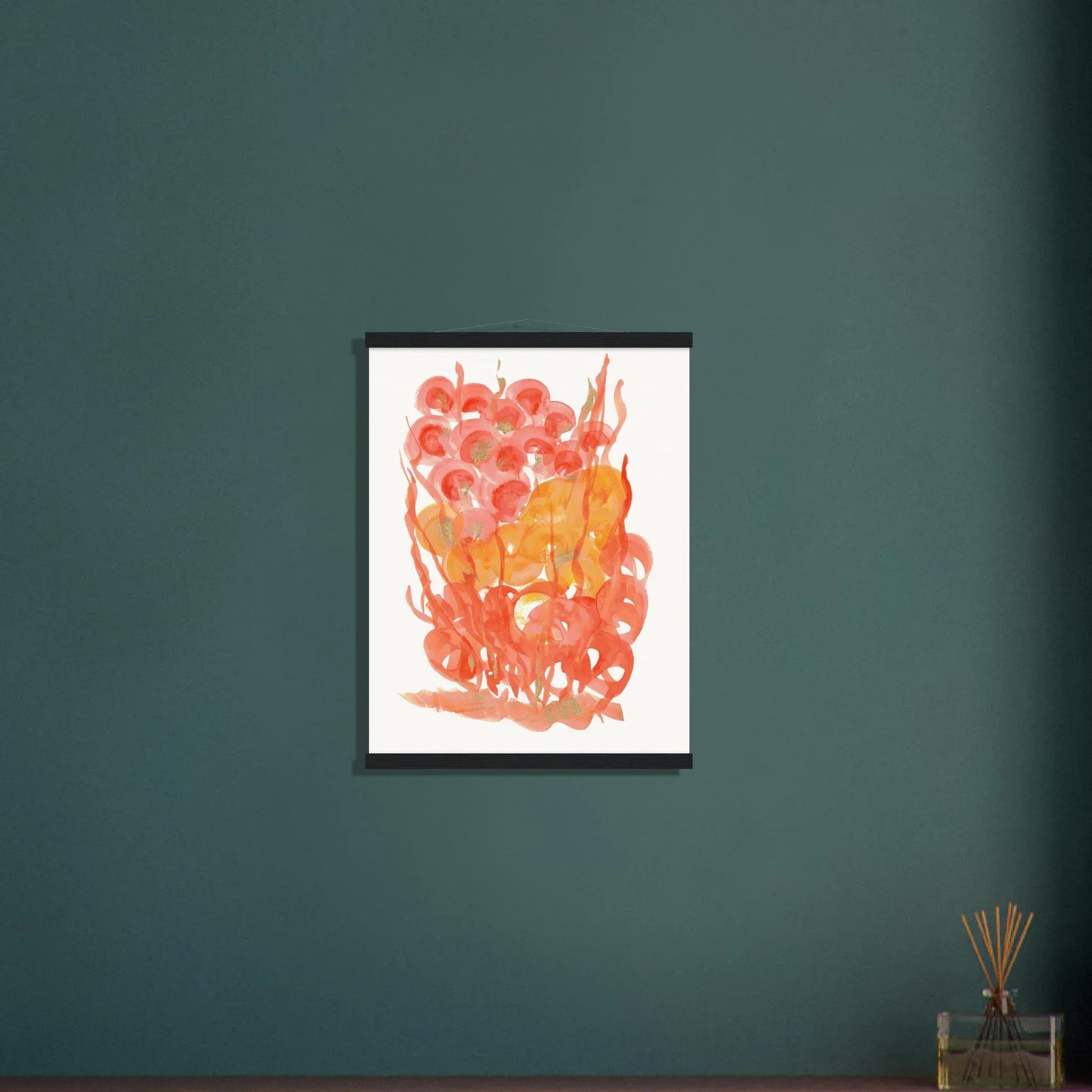 Museum-Quality Matte Paper Poster with Hanger Sunrice Flora - Laure Leprince - Artiste Peintre