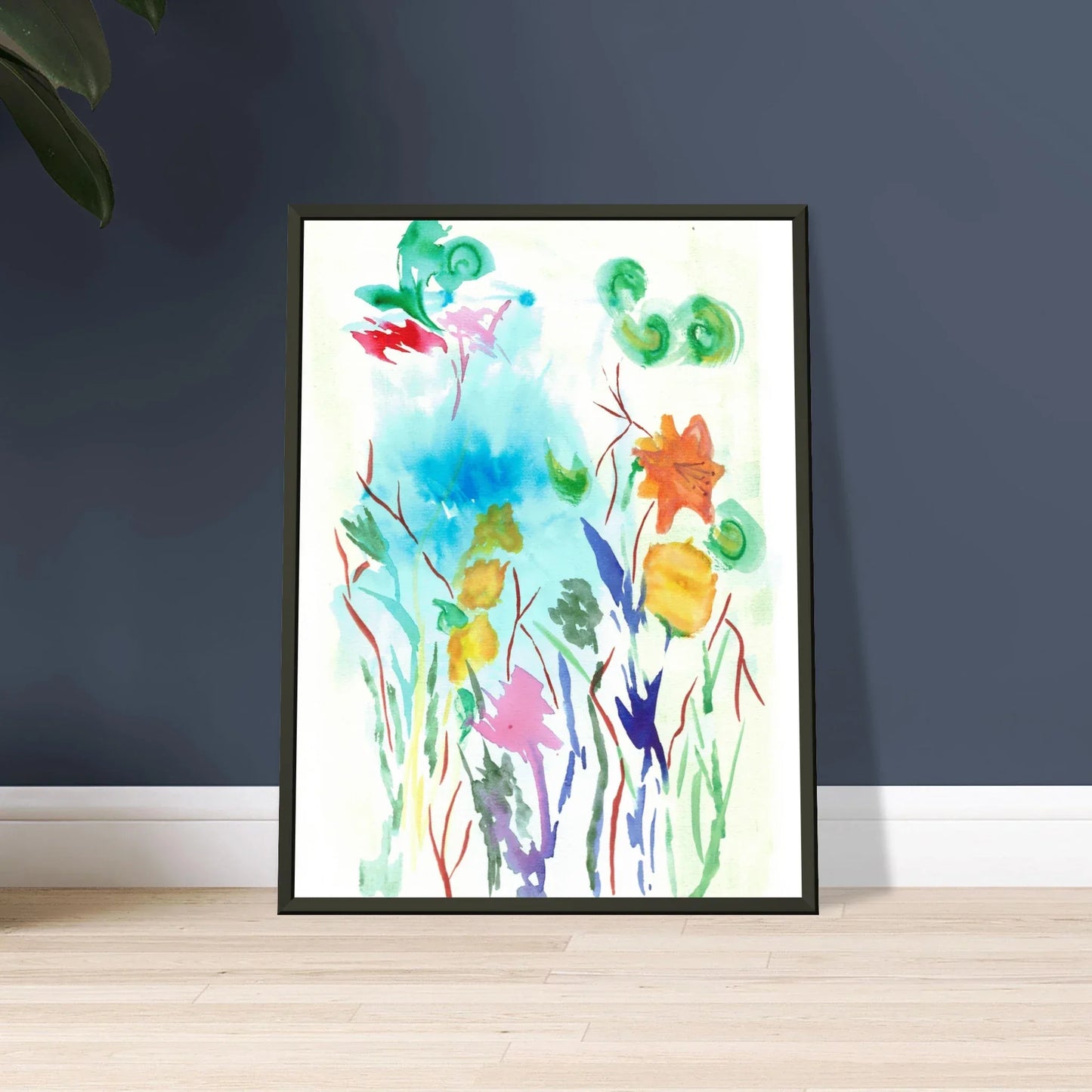Affiche Premium Papier Mat Encadrée Aluminium Jardin Lumineux – Élégance et qualité intemporelle - Laure Leprince - Artiste Peintre