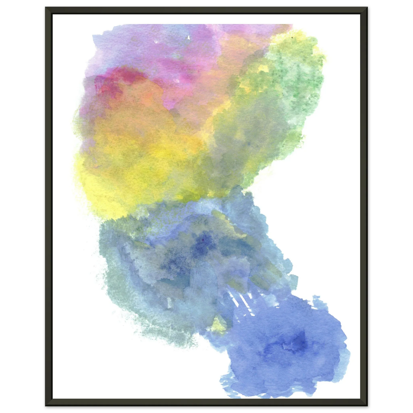 Classic Semi-Glossy Paper Aluminium Framed Poste Aurora Drift - Laure Leprince - Artiste Peintre