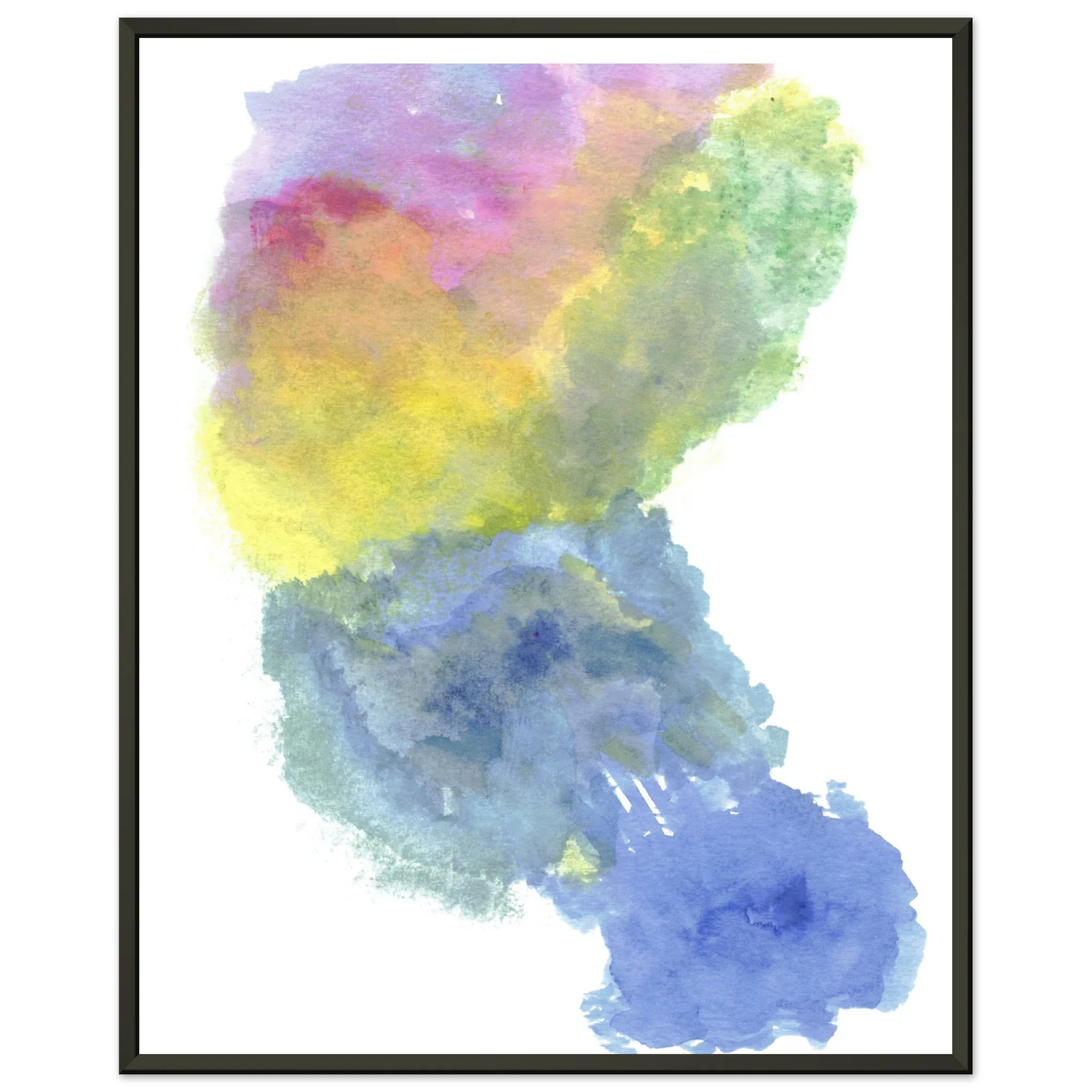 Classic Semi-Glossy Paper Aluminium Framed Poste Aurora Drift - Laure Leprince - Artiste Peintre