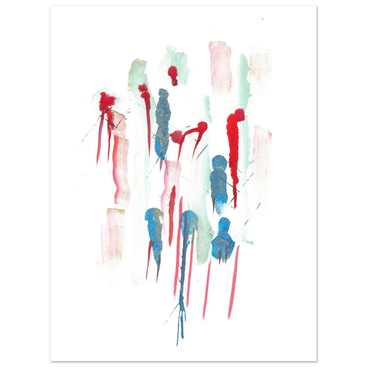 Premium Matte Paper Poster Aquarelle Originale RDJ3-9 - Laure Leprince - Artiste Peintre