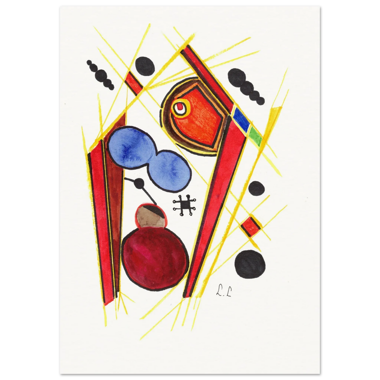 Affiche artistique papier mat qualité musée | Impression fine art premium - Laure Leprince - Artiste Peintre