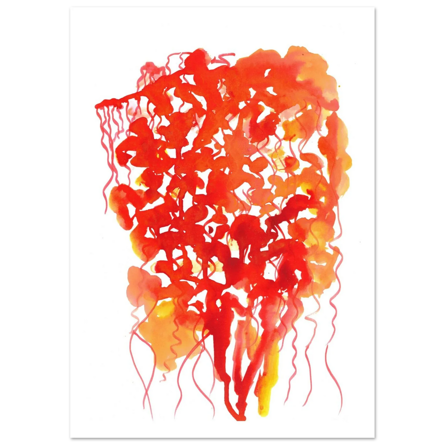 Premium Matte Paper Poster Aquarelle Originale RDJ3-13 - Laure Leprince - Artiste Peintre