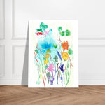 Affiche premium sur papier mat Jardin Lumineux– Art mural de qualité supérieure - Laure Leprince - Artiste Peintre