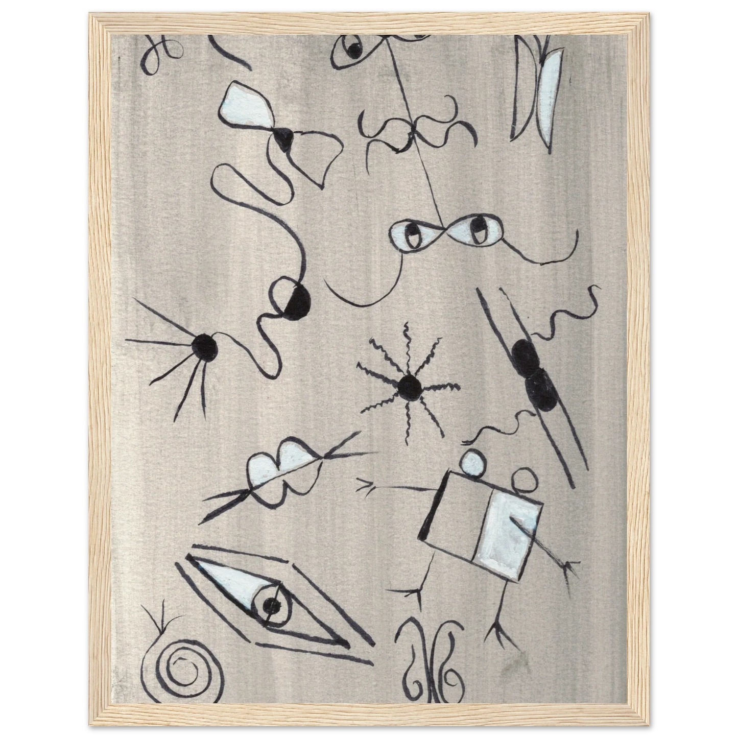 Affiche encadrée bois | Papier mat qualité musée | Aquarelle originale Laure Leprince - Laure Leprince - Artiste Peintre