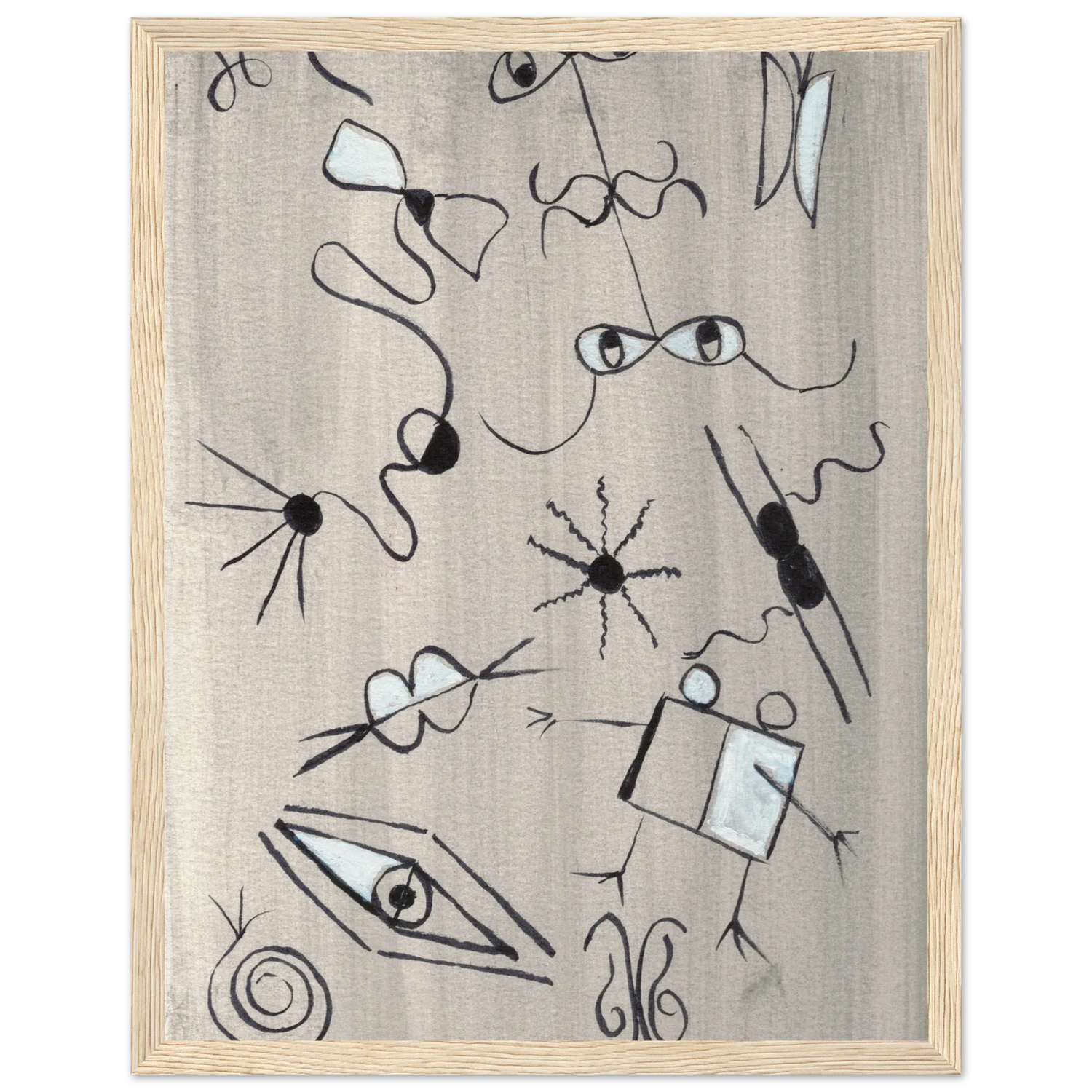 Affiche encadrée bois | Papier mat qualité musée | Aquarelle originale Laure Leprince - Laure Leprince - Artiste Peintre