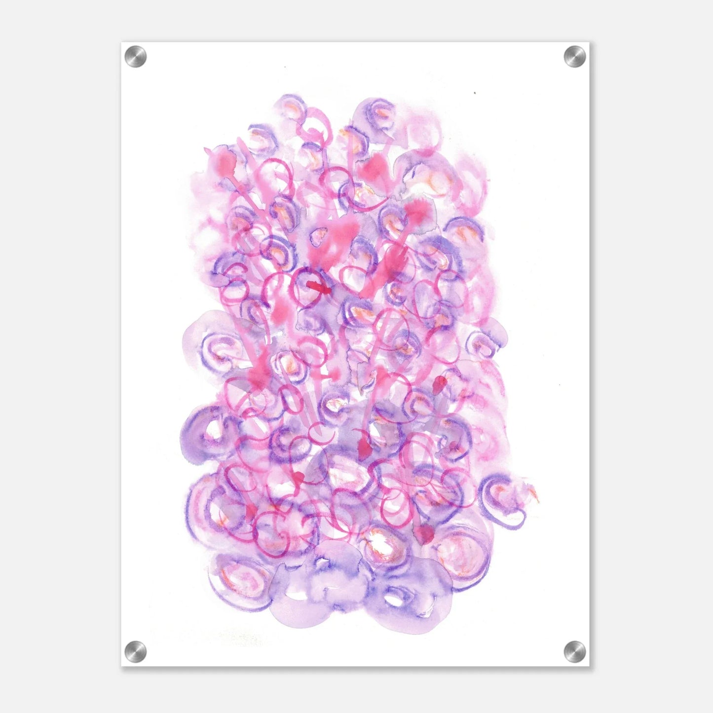 Impression sur acrylique brillante Floraison Intime| Art contemporain par Laure Leprince - Laure Leprince - Artiste Peintre